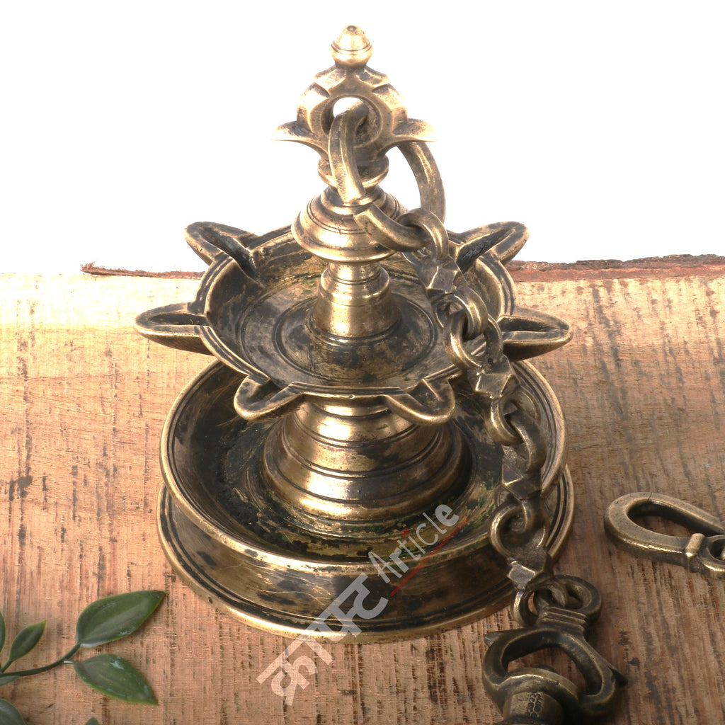 Vintage Oil Lamp (Deepam Diya) 27"