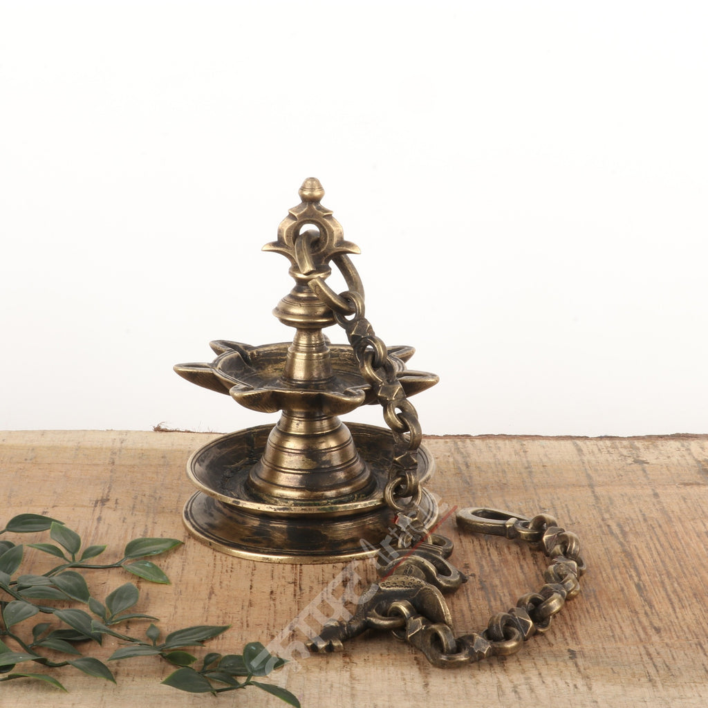 Vintage Oil Lamp (Deepam Diya) 27"