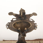 Tribal Brass Lamp Stand (Dokra Art)