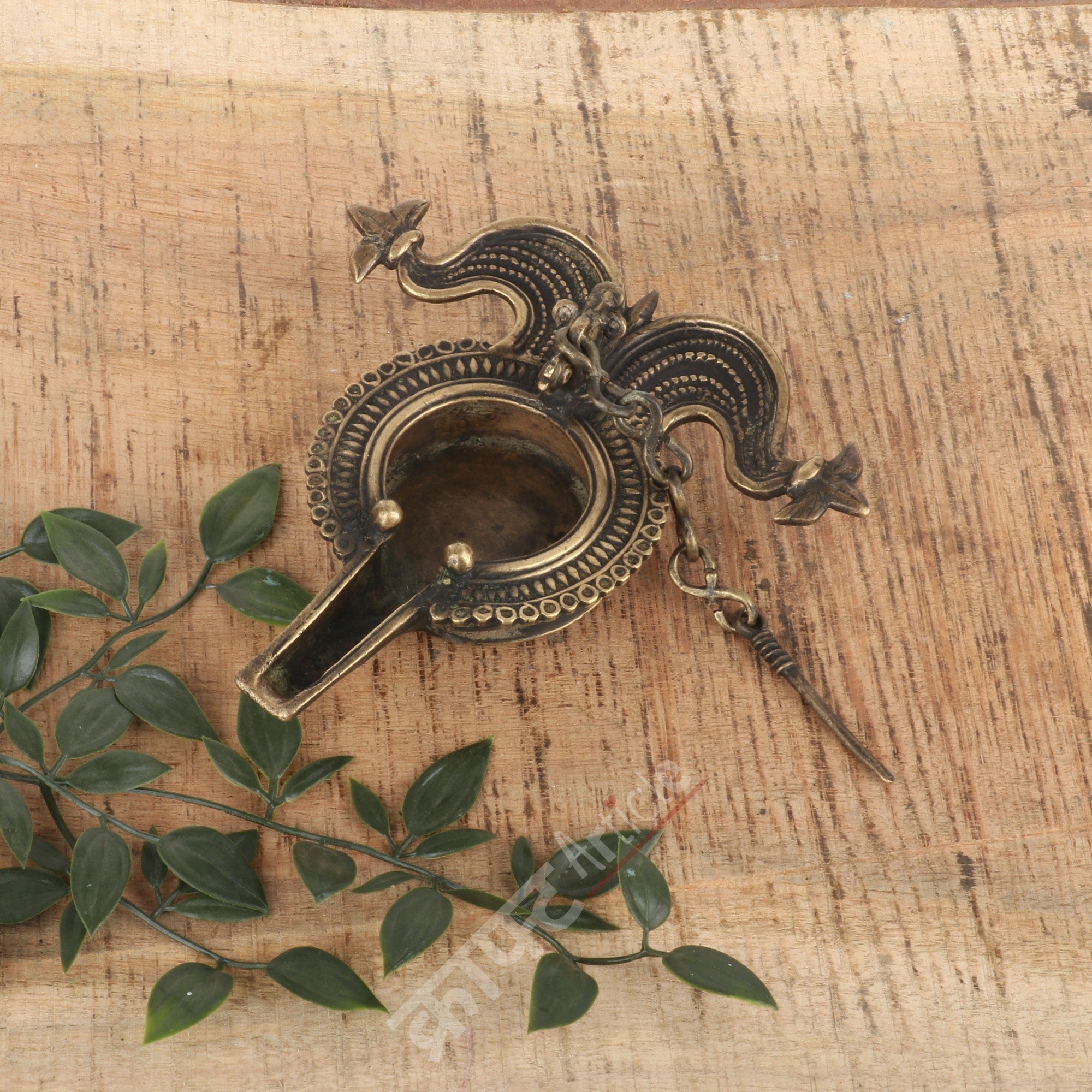 Tribal Brass Oil Lamp (Dokra Art)