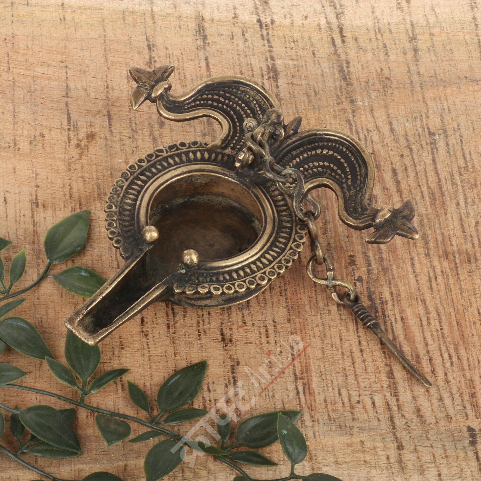 Tribal Brass Oil Lamp (Dokra Art)