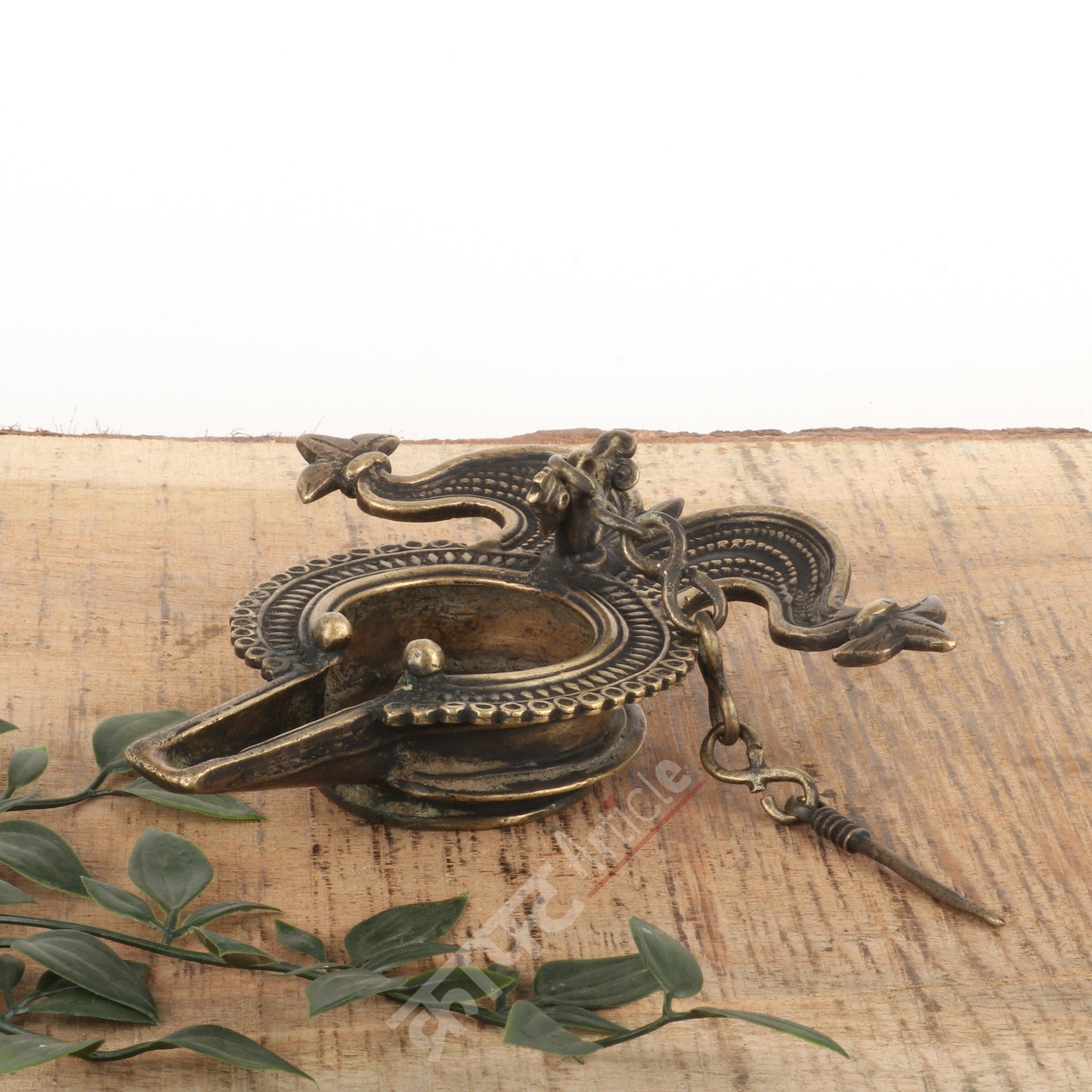 Tribal Brass Oil Lamp (Dokra Art)