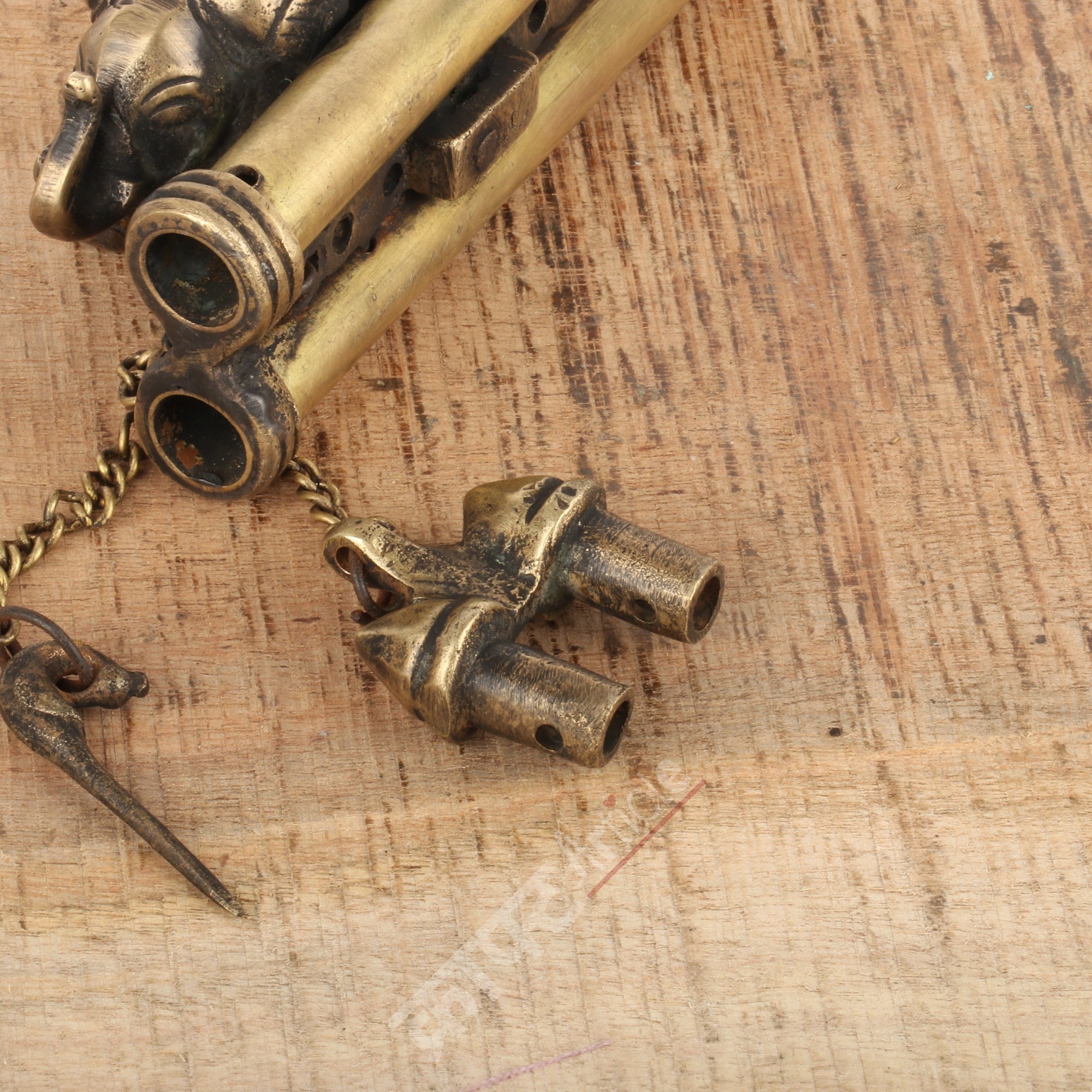 Vintage Brass Ink Pot