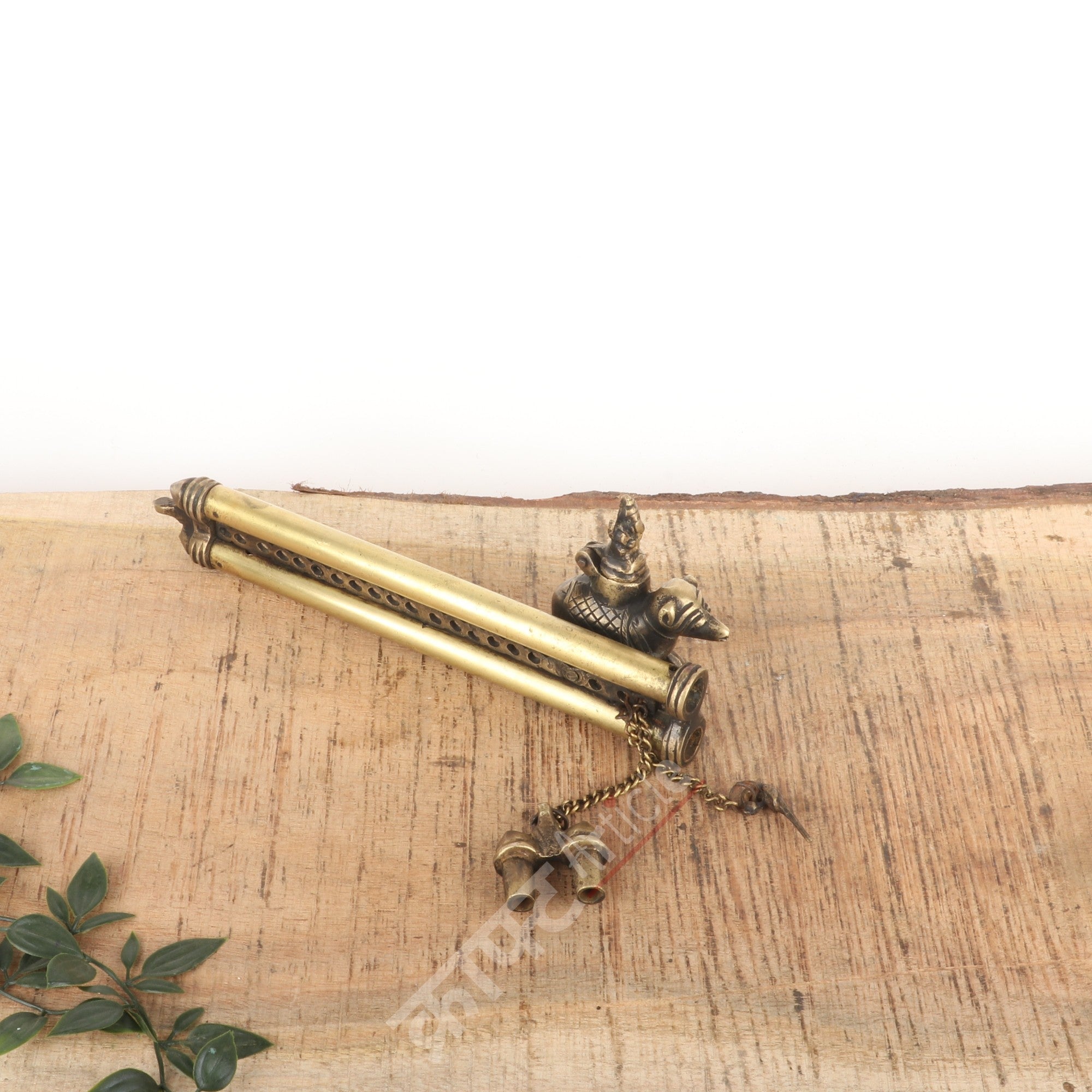 Vintage Brass Ink Pots