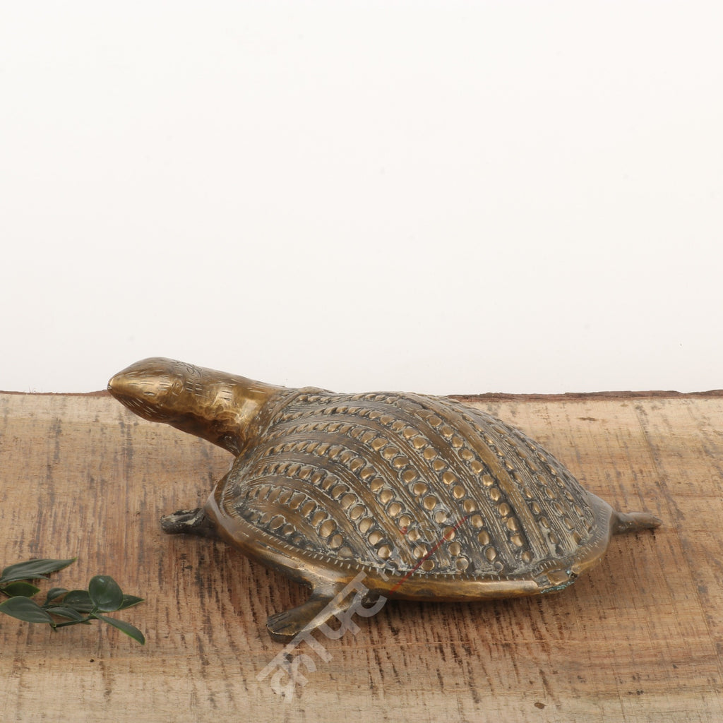Brass Tortoise Sculpture – Symbol of Longevity & Prosperity
