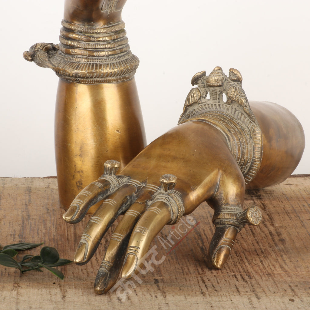 Brass Ritual Hands Sculpture