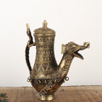 Tribal Brass Décor Kettle