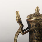 Tribal Brass Décor Kettle