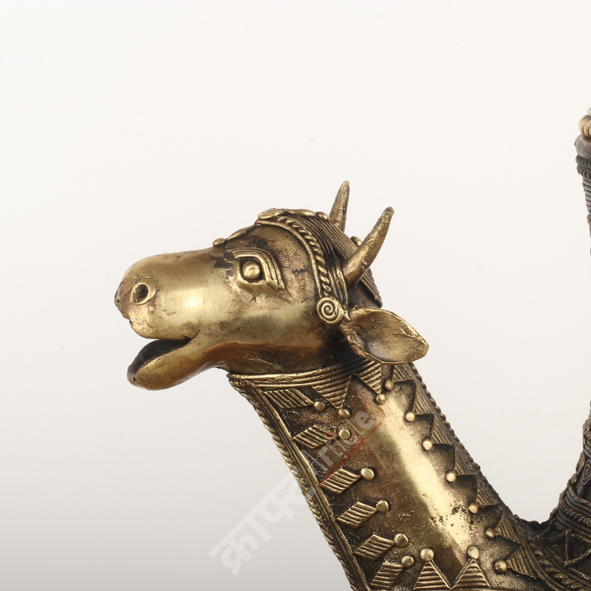 Tribal Brass Decorative Kettle