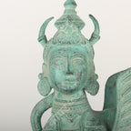 Brass Kamdhenu Cow & Calf Sculpture