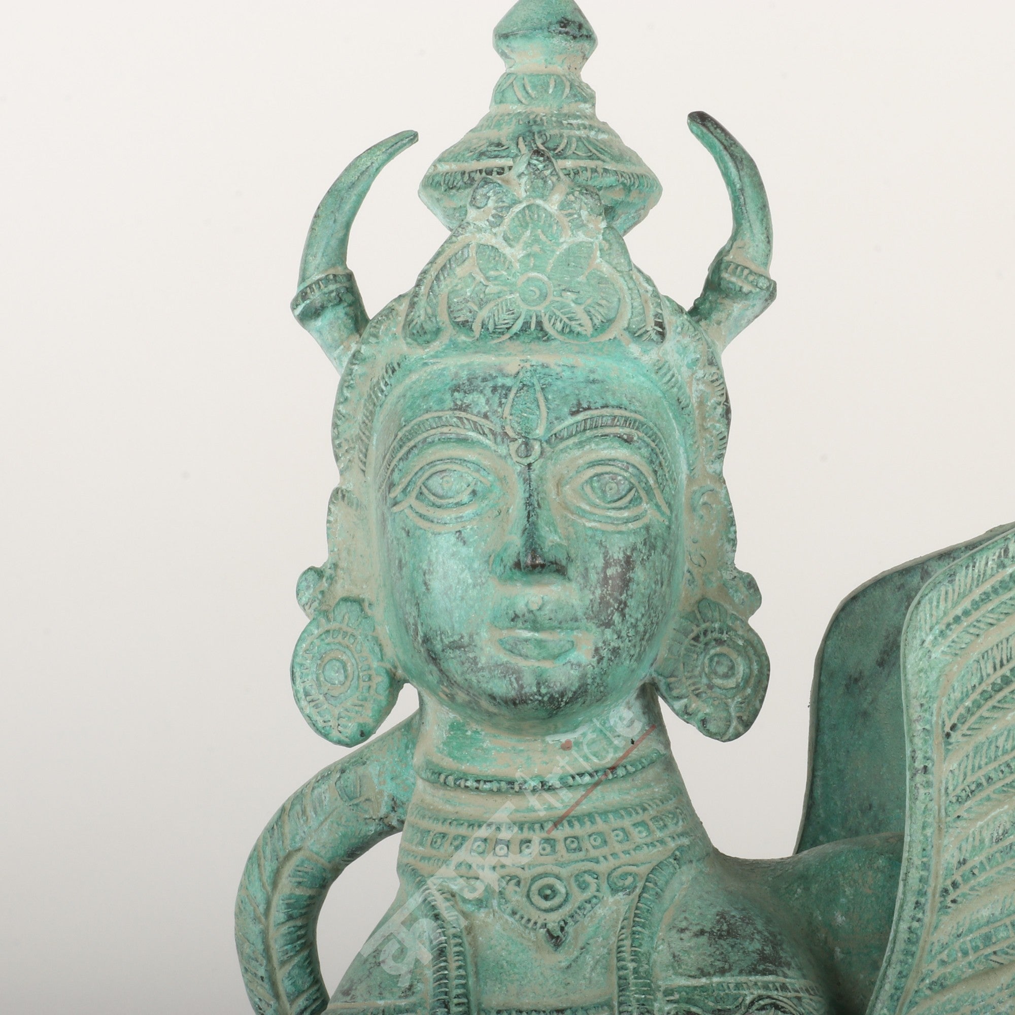 Brass Kamdhenu Cow & Calf Sculpture