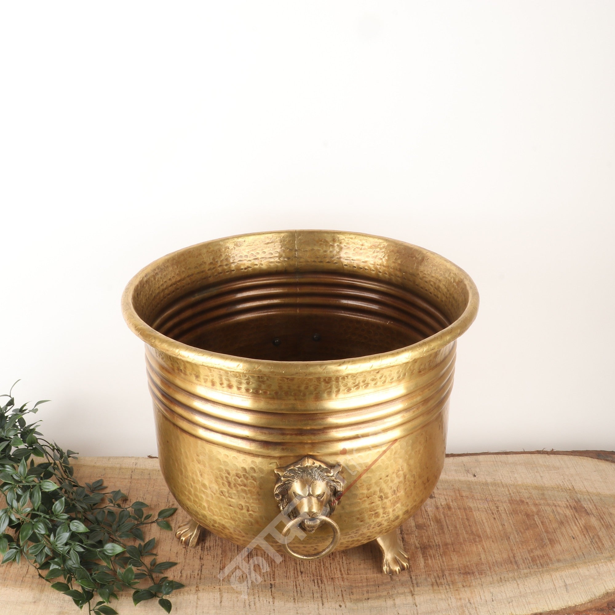 Handmade Brass Sheet Planter 15"