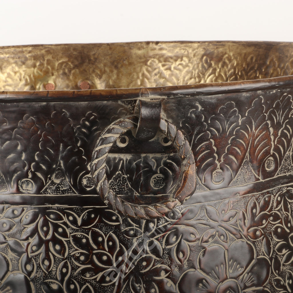 Handmade Brass Sheet Planter 13"