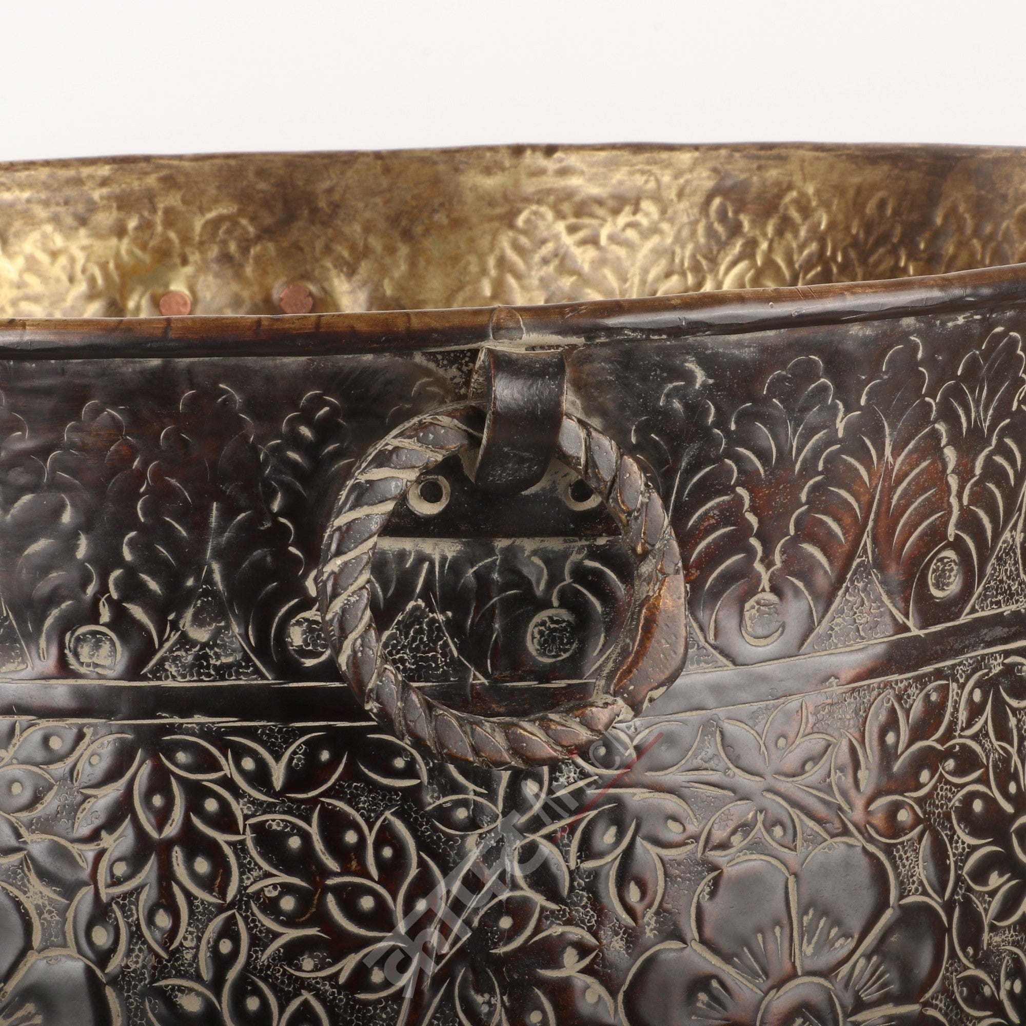 Handmade Brass Sheet Planter 13"