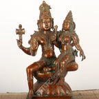 Brass Vishnu Lakshmi Sculpture