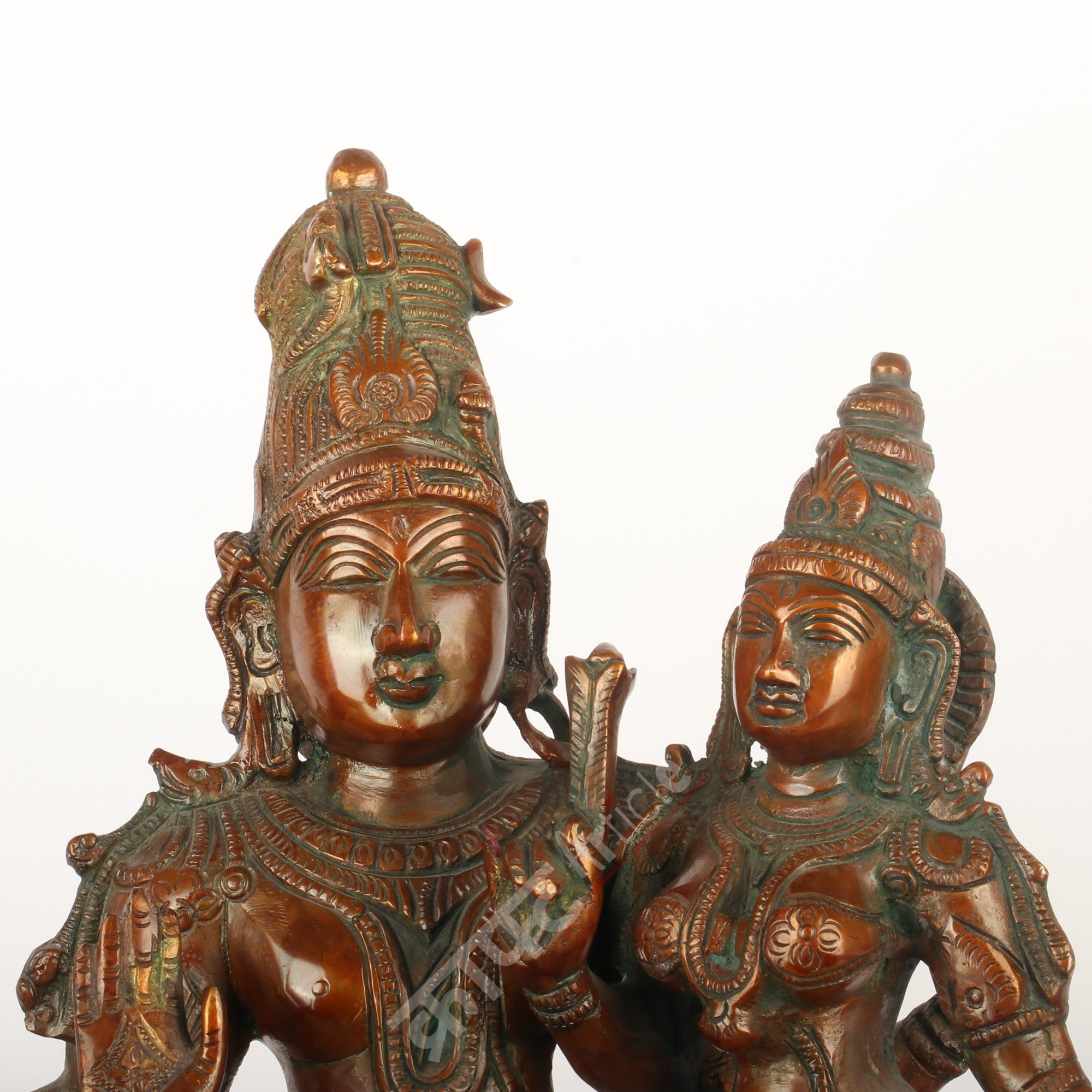 Brass Vishnu Lakshmi Sculpture