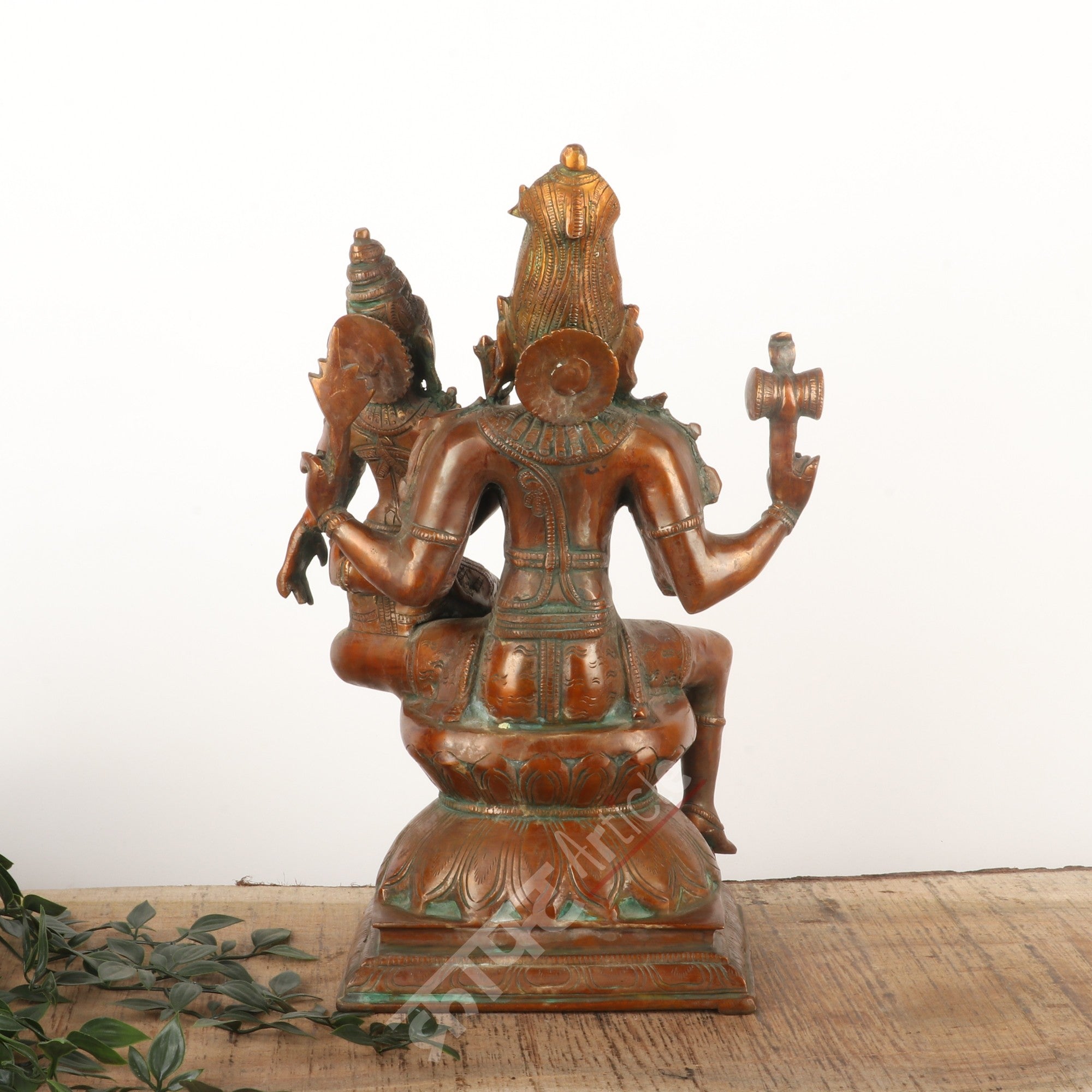 Brass Vishnu Lakshmi Sculpture