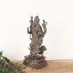 Vintage Brass Ardhanarishvara Idol