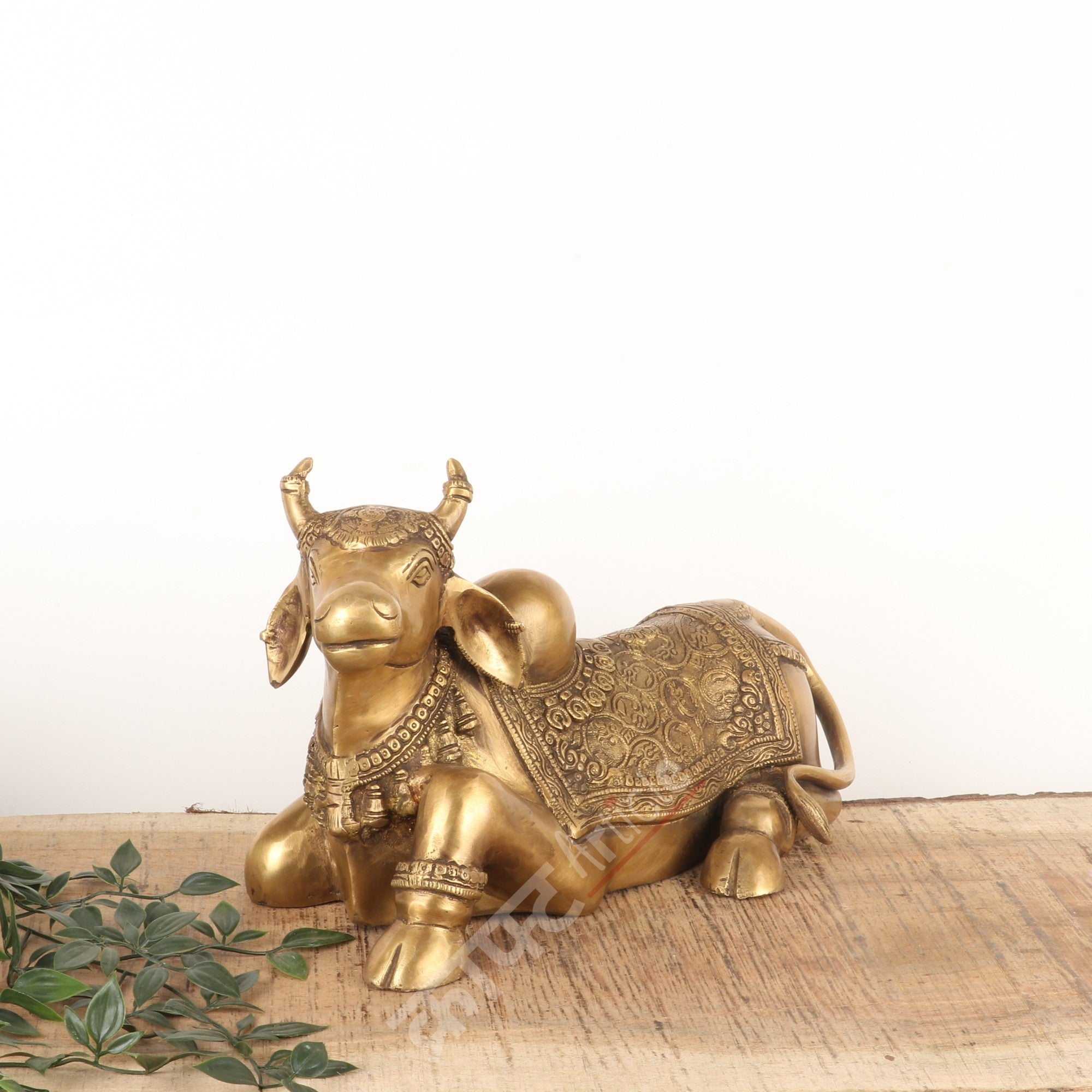 Brass Sitting Nandi Bull Idol