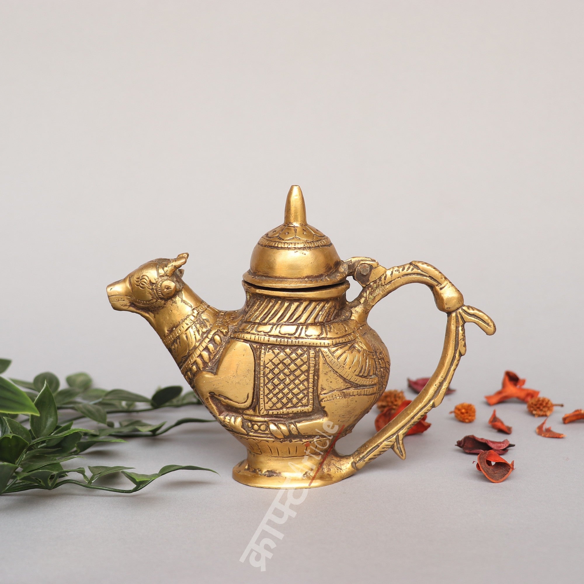 Brass Vintage  Gangajali Pot 14 CM