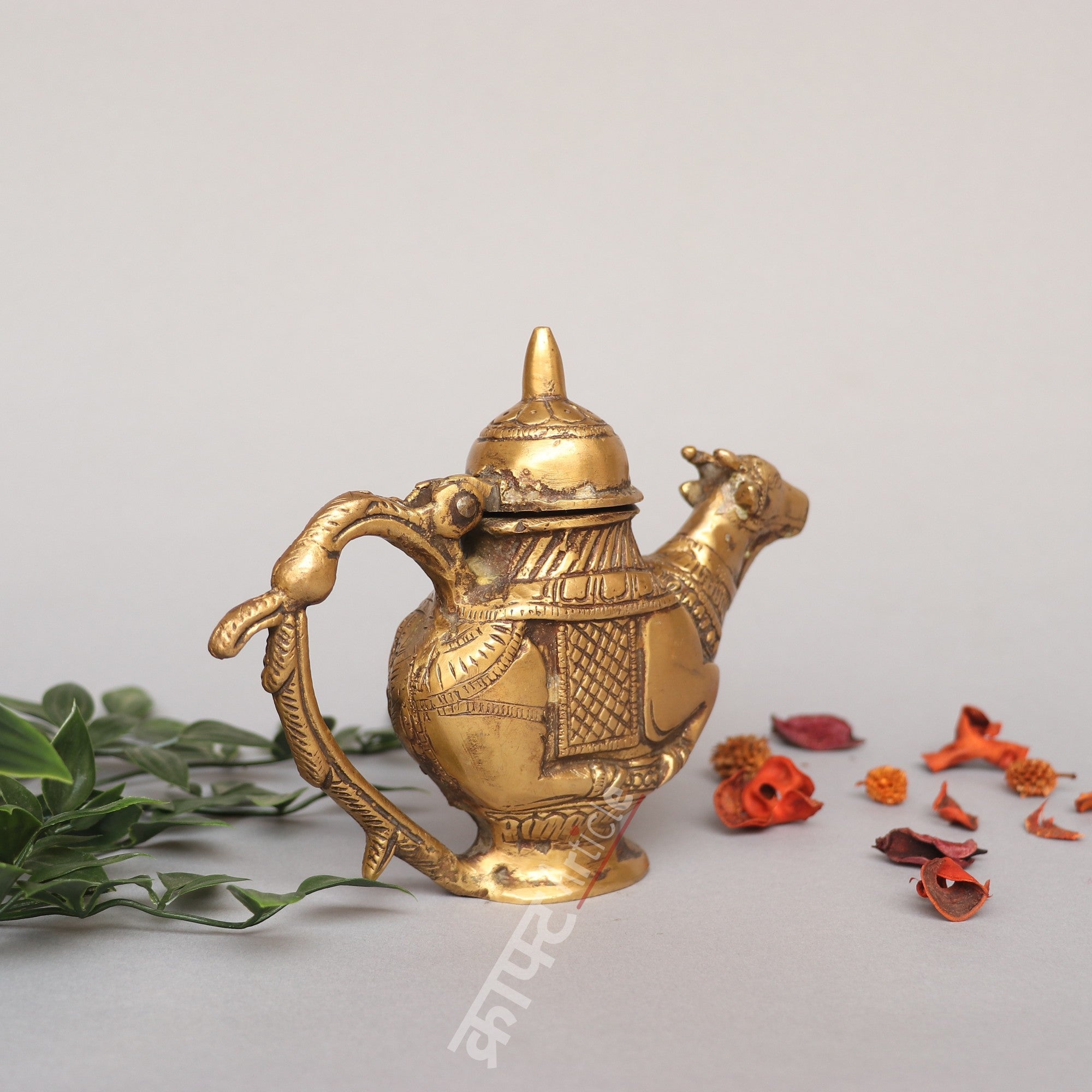 Brass Vintage  Gangajali Pot 14 CM