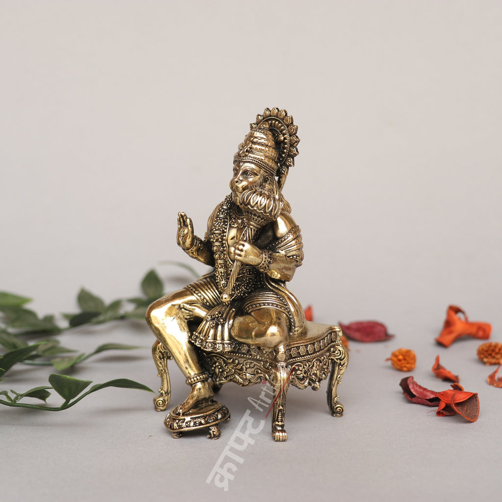 Brass Lord Hanuman Idol