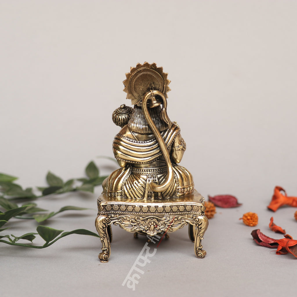 Brass Lord Hanuman Idol