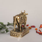 Brass Kamdhenu Cow Idol