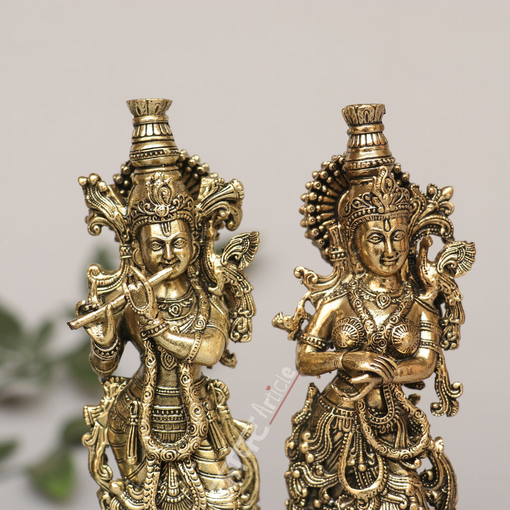 Brass Radha Krishna Idol