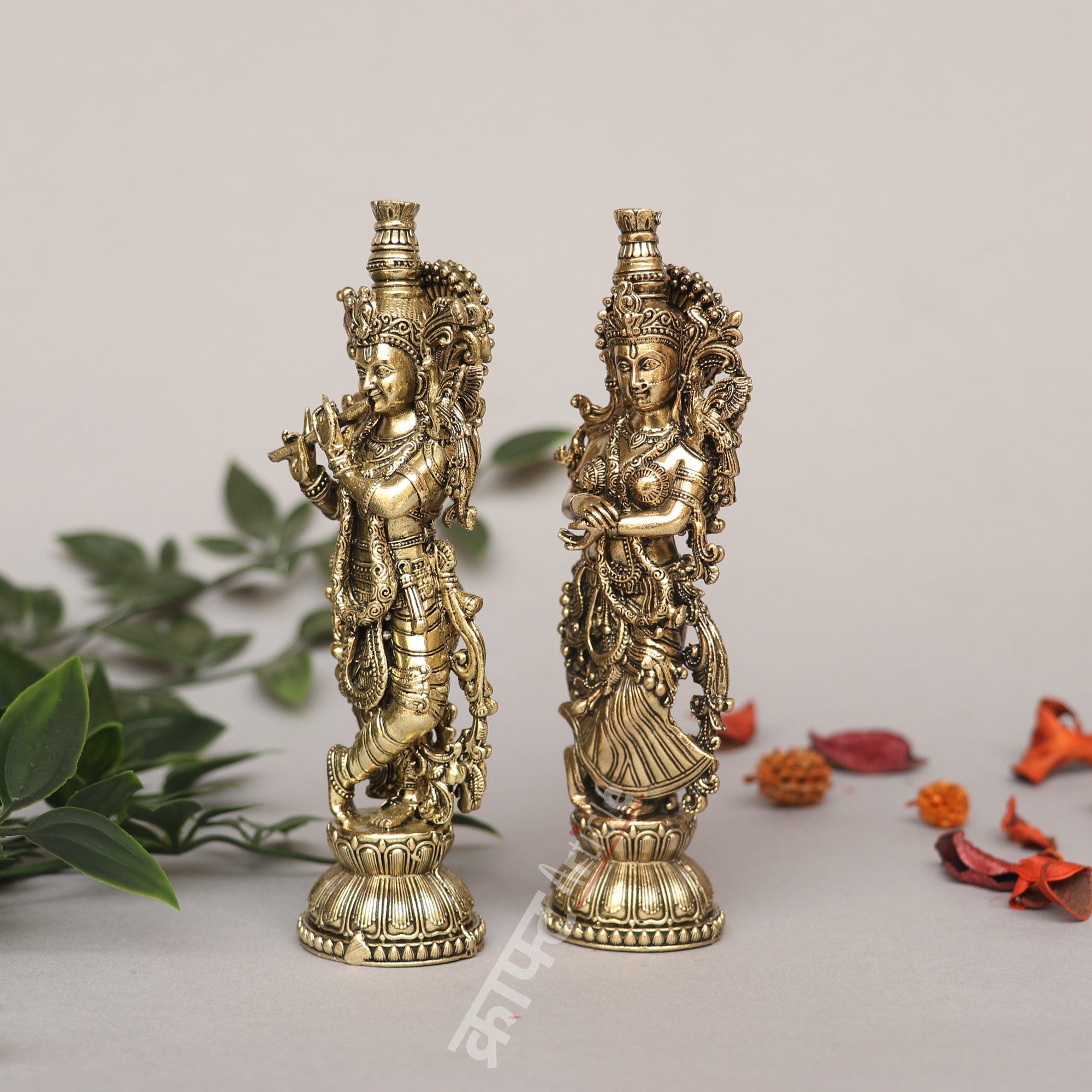 Brass Radha Krishna Idol
