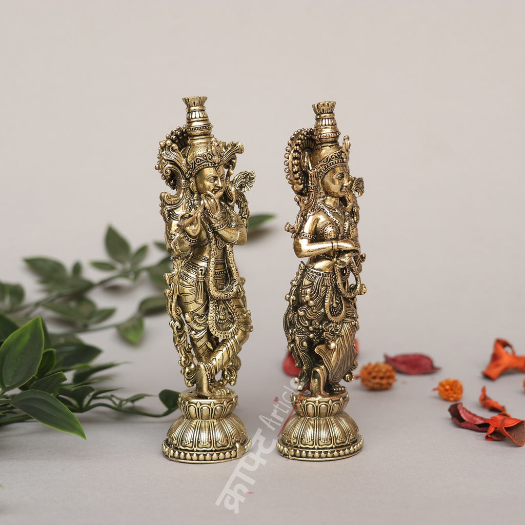 Brass Radha Krishna Idol