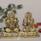 Brass Lakshmi Ganesh Idol