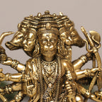 Brass Lord Panchmukhi Hanuman Idol