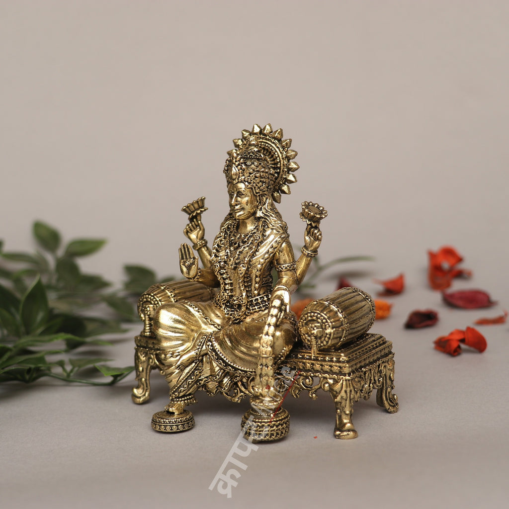 Brass Superfine Lakshmi Idol