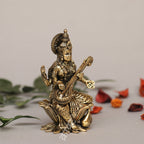 Brass Goddess Sarasvati Idol – Symbol of Wisdom & Art