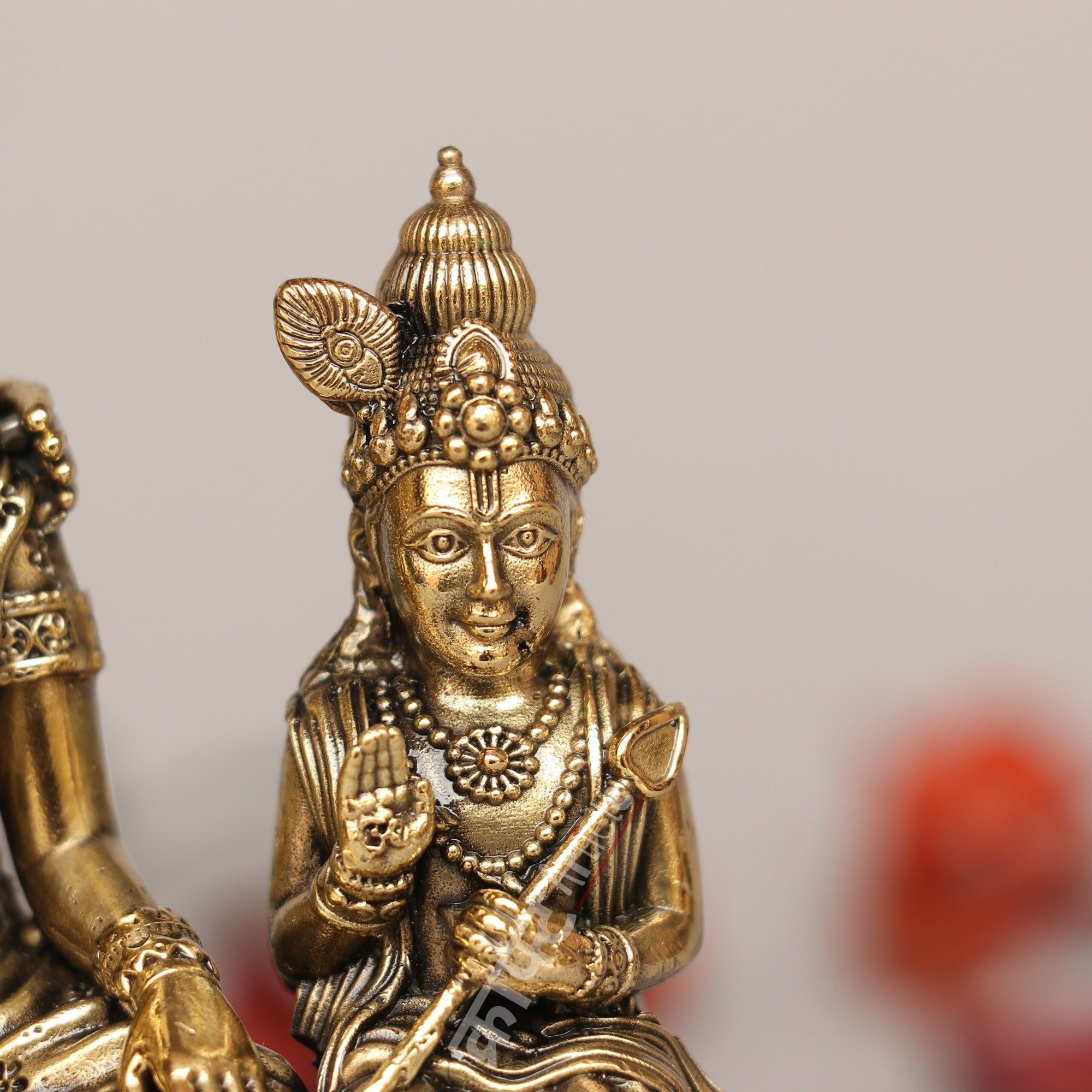 Brass Shiva Family Idol – Divine Harmony & Blessings