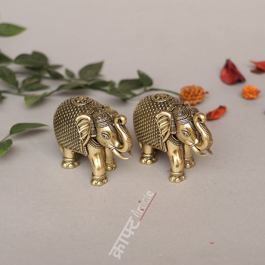 Brass Superfine Elephant Idols