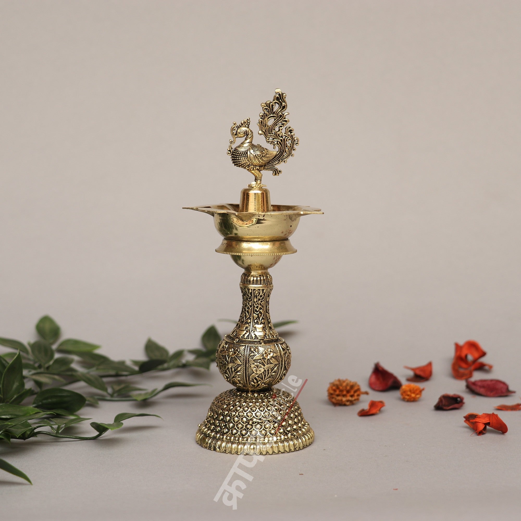 Brass Puja Oil Lamp – Timeless Glow of Tradition