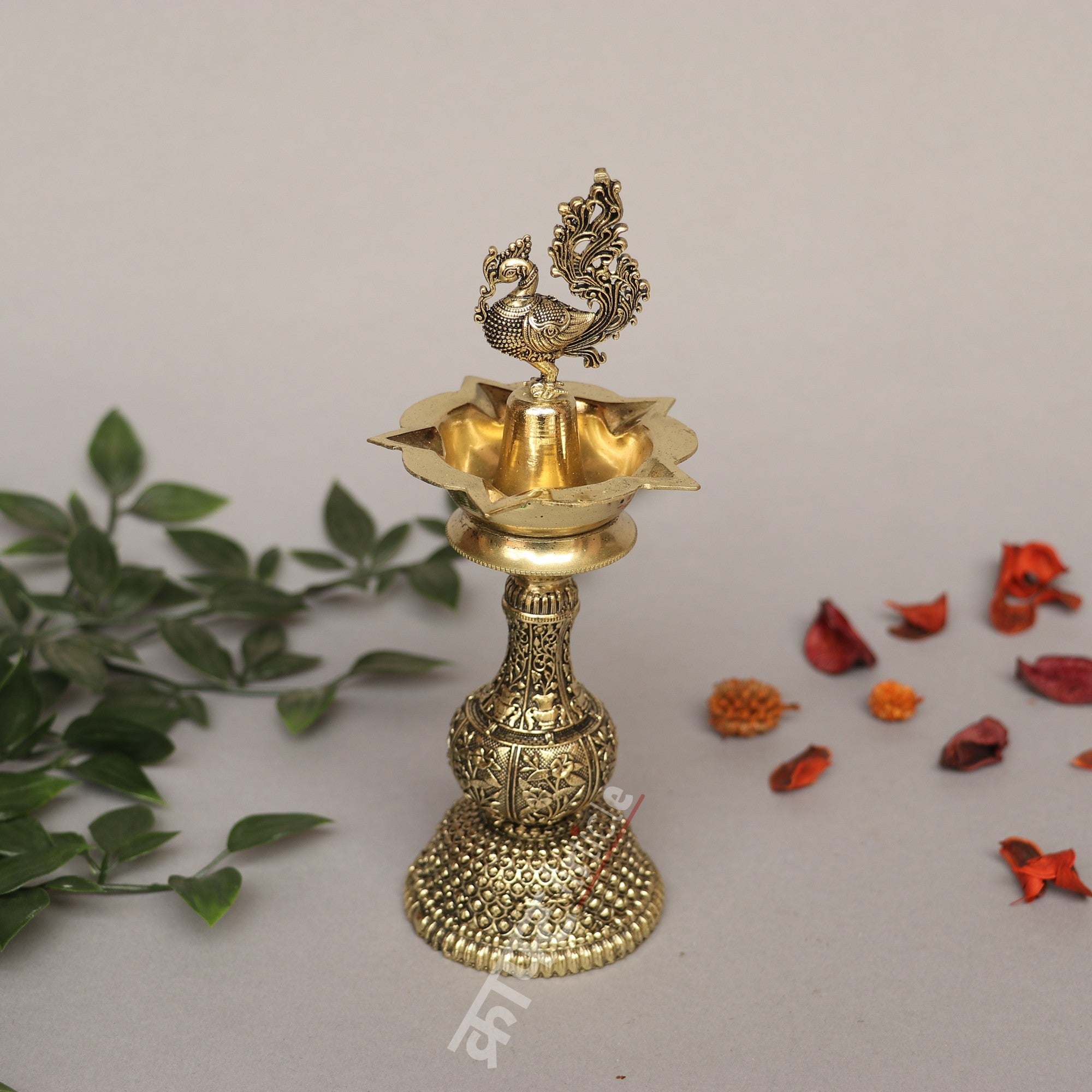 Brass Puja Oil Lamp – Timeless Glow of Tradition
