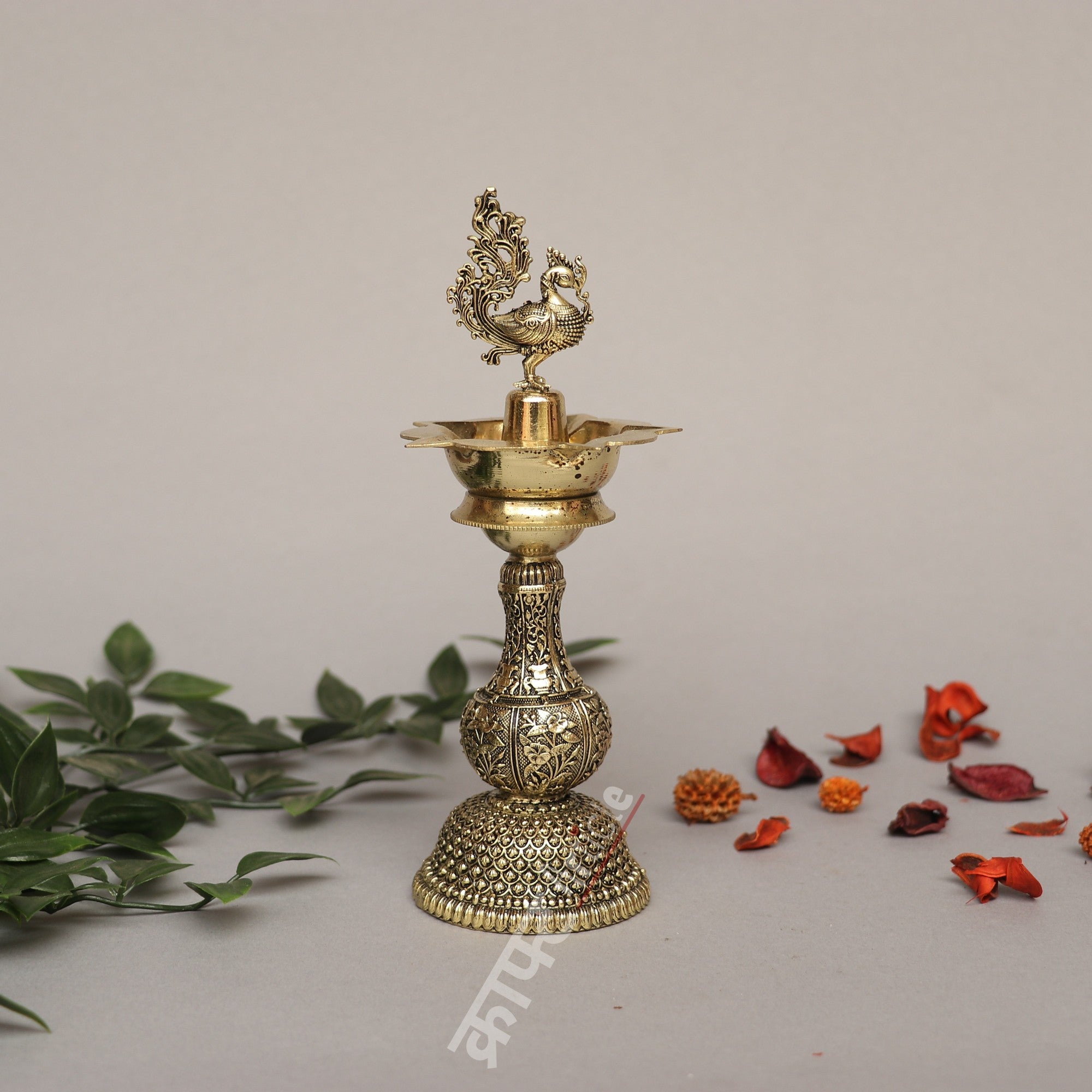 Brass Puja Oil Lamp – Timeless Glow of Tradition