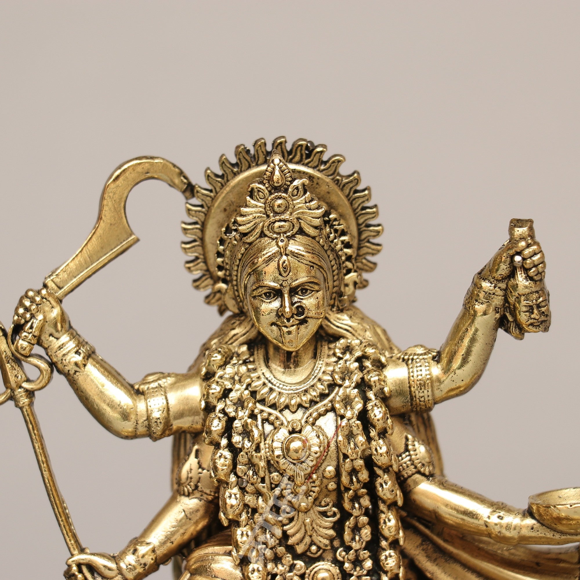Brass Goddess Kali Idol – Power, Protection & Transformation