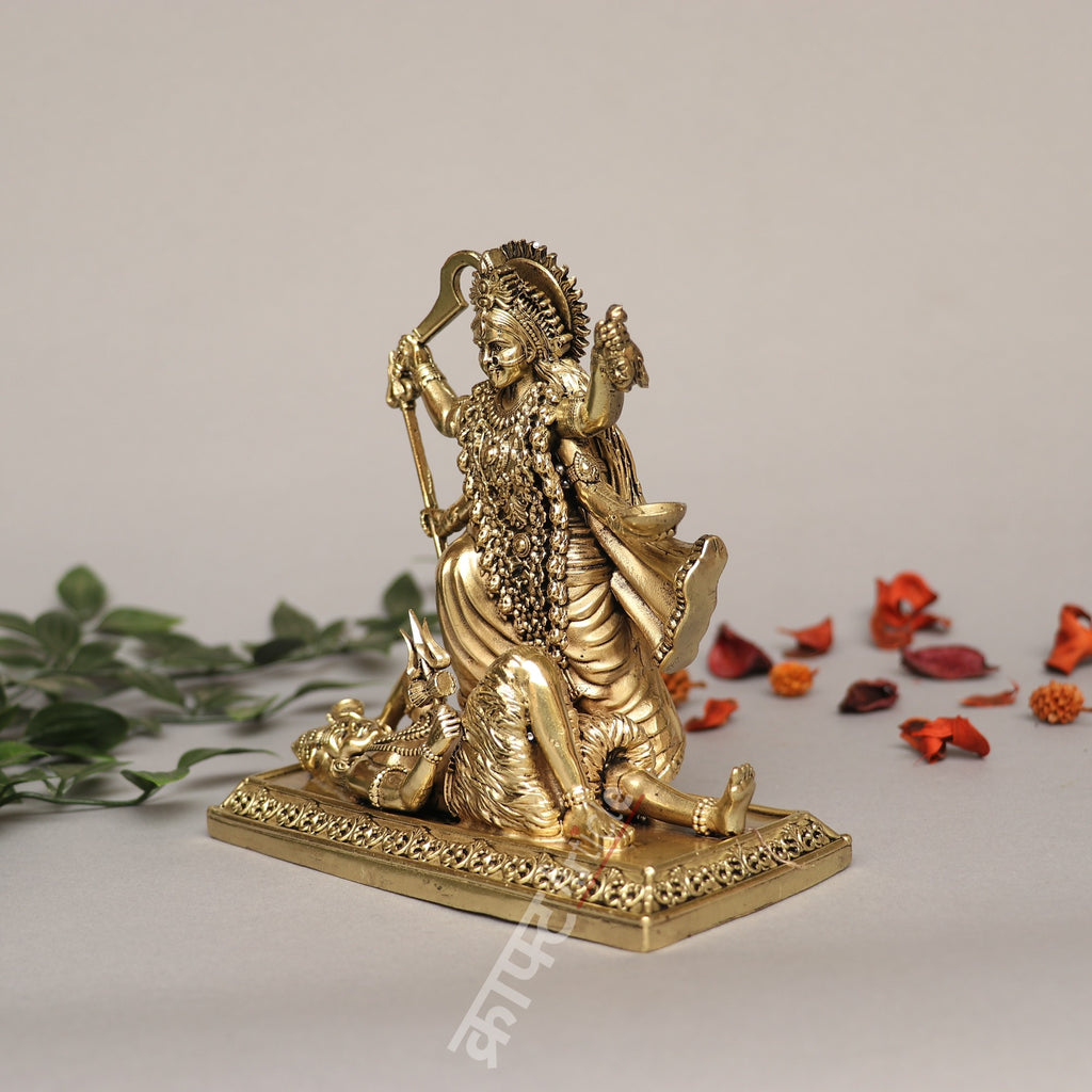 Brass Goddess Kali Idol – Power, Protection & Transformation