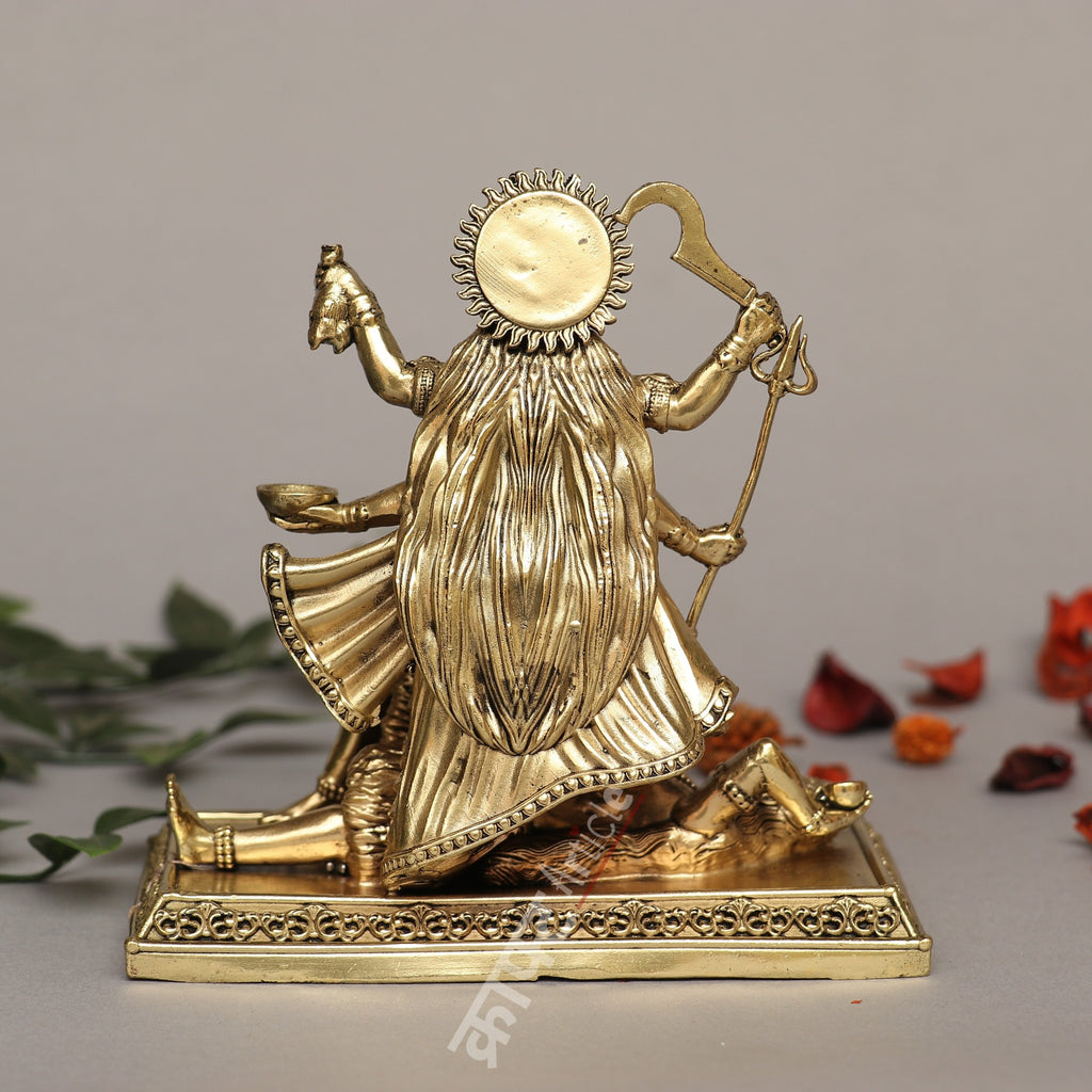 Brass Goddess Kali Idol – Power, Protection & Transformation