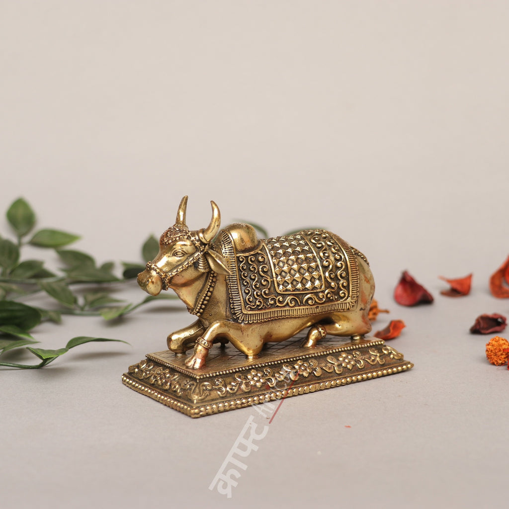 Brass Shiva Nandi Idol