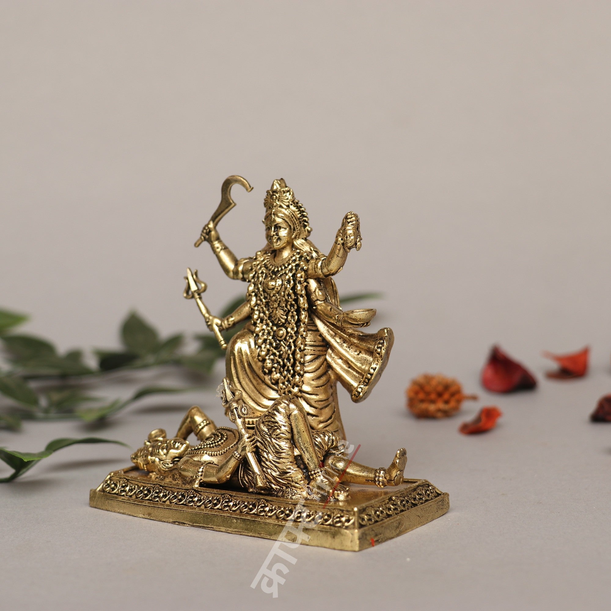 Brass Goddess Kali Idol