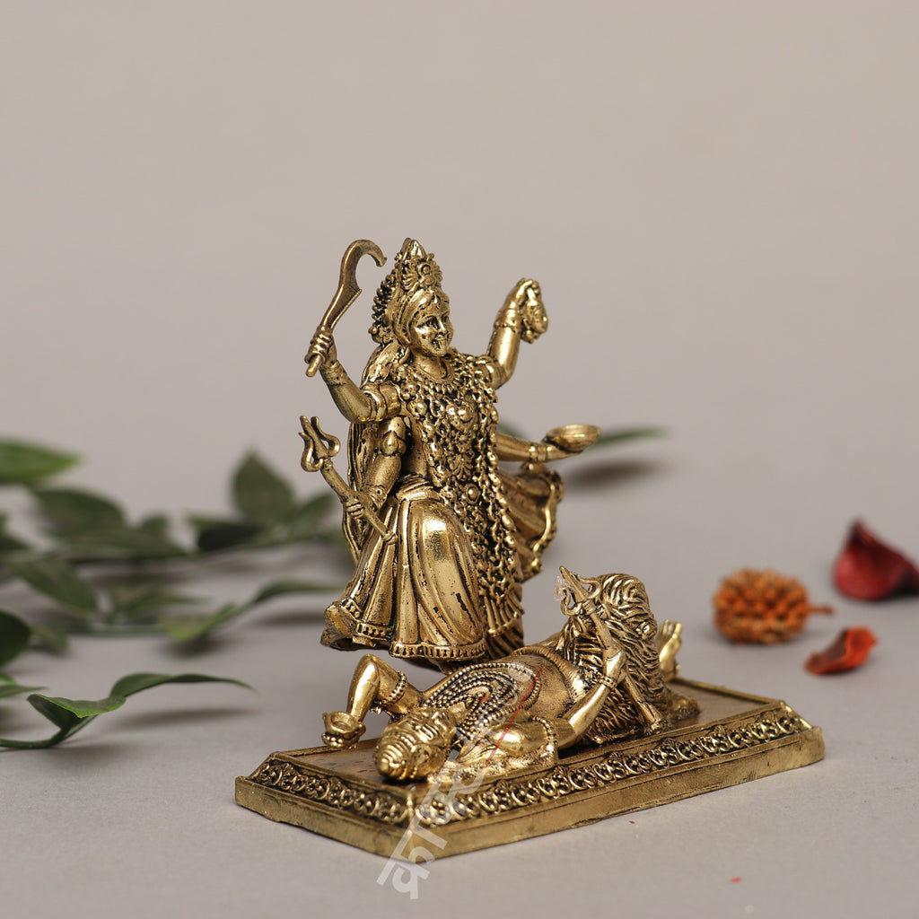 Brass Goddess Kali Idol