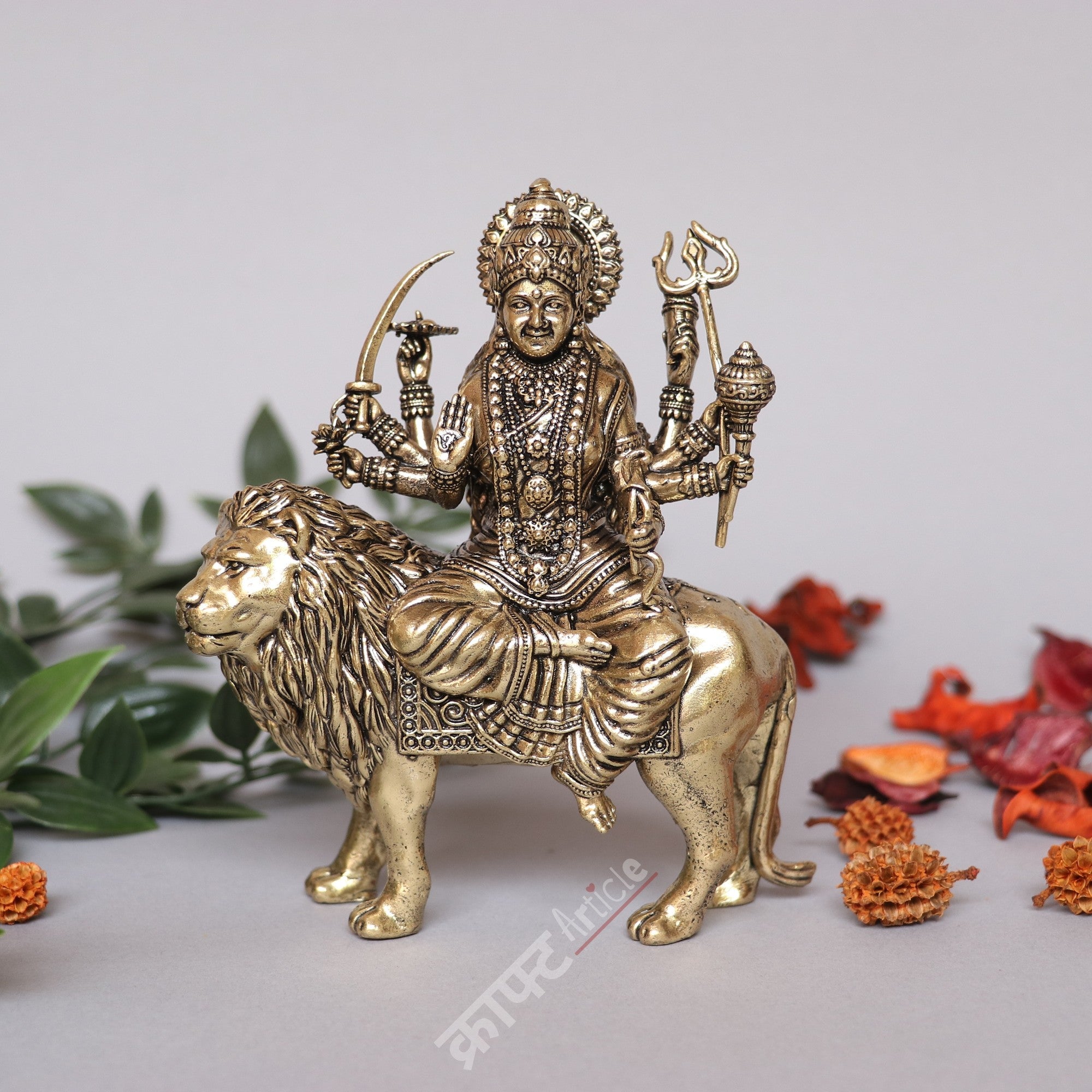 Brass Superfine Durga Mahisasurmardini Idol