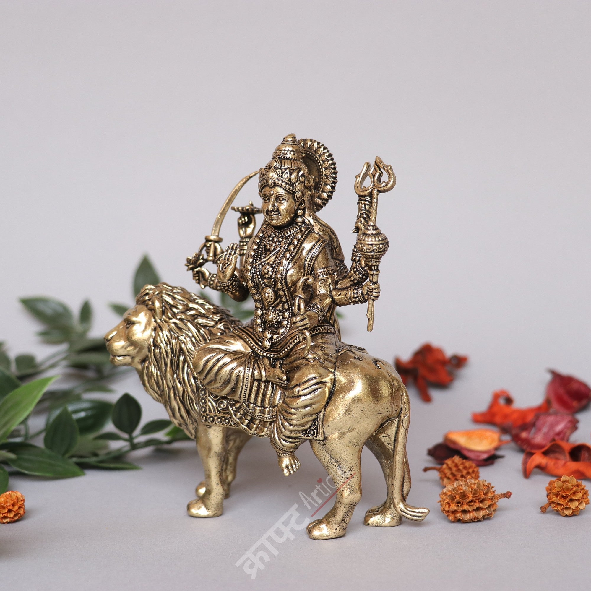 Brass Superfine Durga Mahisasurmardini Idol
