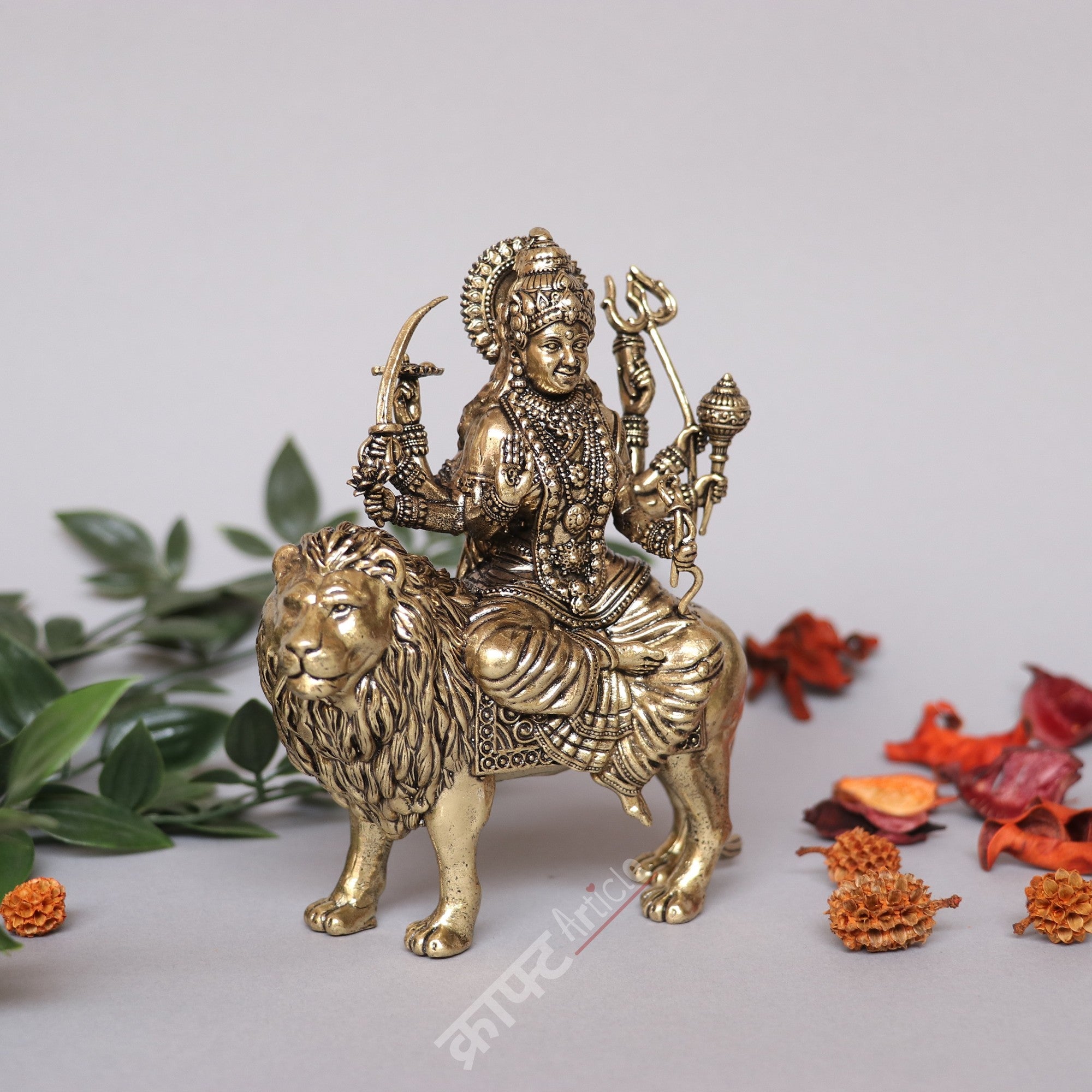 Brass Superfine Durga Mahisasurmardini Idol