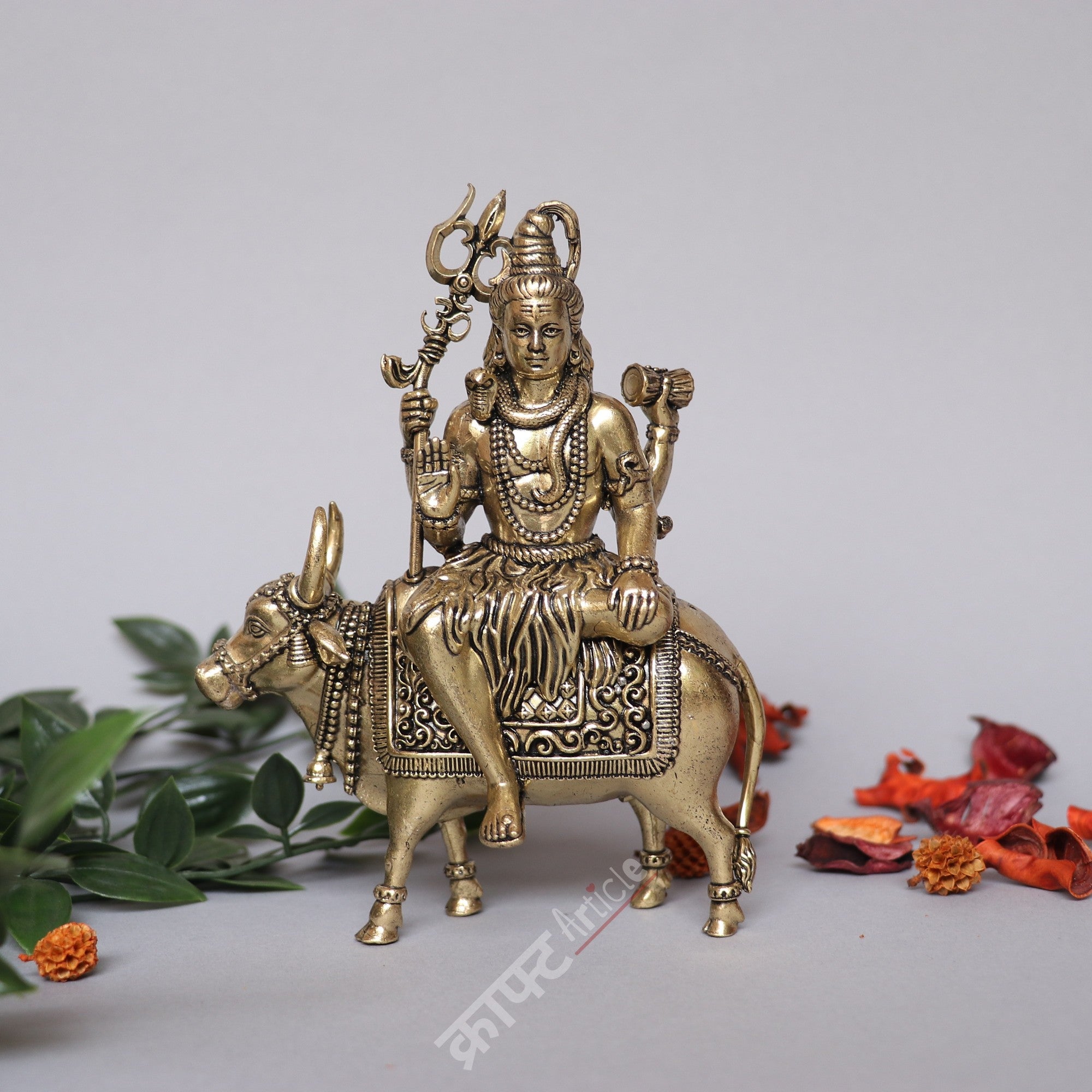 Brass Lord Shiva Nandi Idol